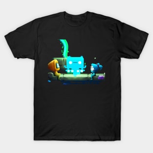 Glowing Alien Peacefully Negotiating T-Shirt